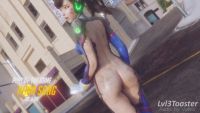 dva's mecha explodes and exposed ass, 1280x720, 24 s, 5.1MB, mp4