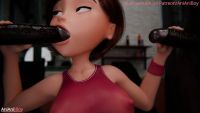 Helen Parr vs BBC - blowjob and creampie, 1280x720, 2 m 11 s, 19.4MB, mp4